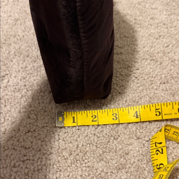 Brown Espresso Martini Velvet Cosmetic Bag with Beaded Cocktail Design Pink New - Picture 8 of 8